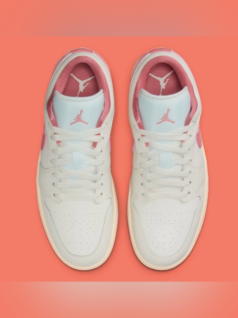 Nike Air Jordan 1 Low Sail Guava Ice Pink Salt - Picture 8 of 10